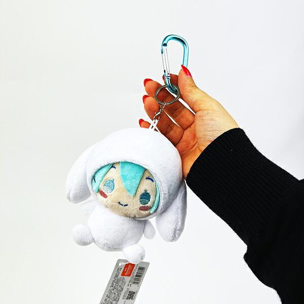 サンリオ 初音ミク×シナモロール カラビナ付きマスコット きぐるみ シナモン Sanrio 商品画像4：キャラグッズPERFECT WORLD TOKYO