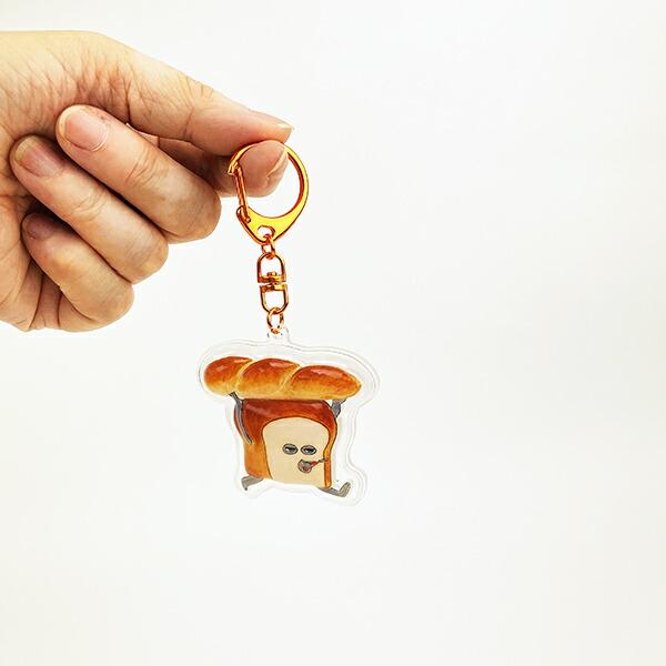 パンどろぼう ぷっくりったいキーホルダー オレンジ 商品画像3：キャラグッズPERFECT WORLD TOKYO