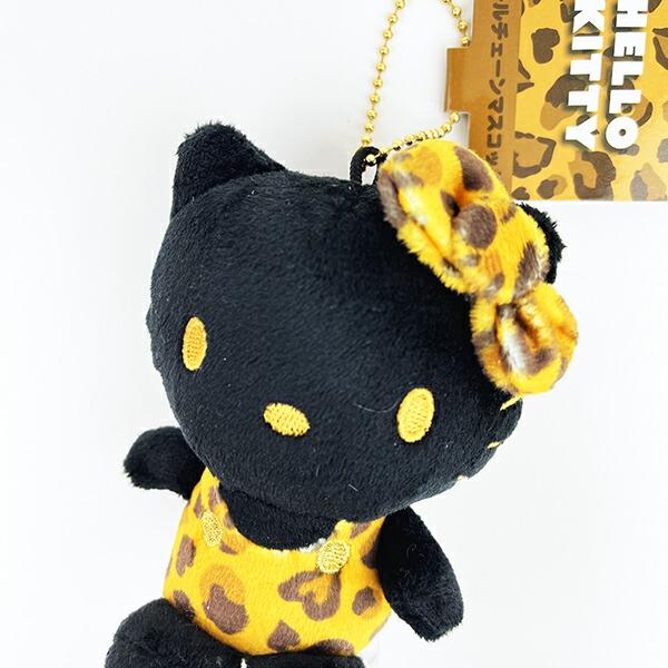 サンリオ ハローキティ ヒョウ柄シリーズ ボールチェーンマスコット ブラック/ブラウン  Sanrio 商品画像2：キャラグッズPERFECT WORLD TOKYO