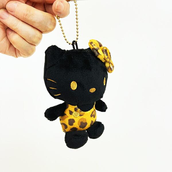 サンリオ ハローキティ ヒョウ柄シリーズ ボールチェーンマスコット ブラック/ブラウン  Sanrio 商品画像4：キャラグッズPERFECT WORLD TOKYO