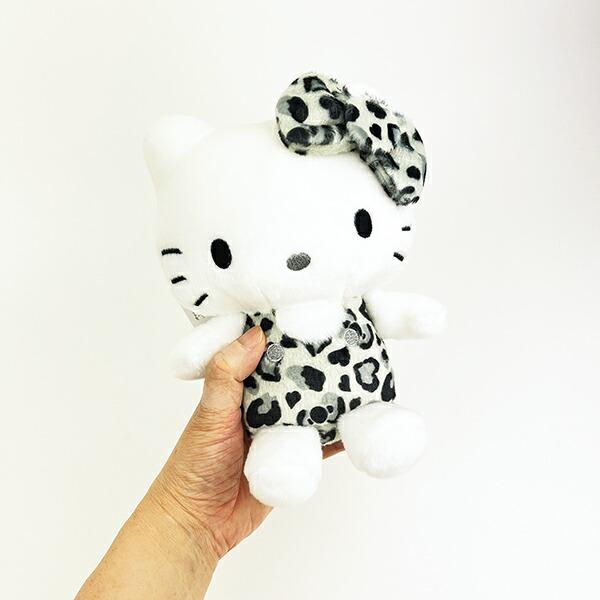 サンリオ ハローキティ ヒョウ柄シリーズ お座りぬいぐるみ モノクロ Sanrio 商品画像5：キャラグッズPERFECT WORLD TOKYO