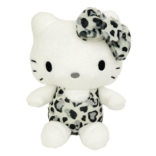 サンリオ ハローキティ ヒョウ柄シリーズ お座りぬいぐるみ モノクロ Sanrio