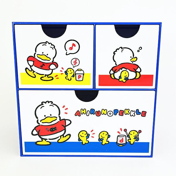 サンリオ あひるのペックル キャラチェスト 小物入れ 収納 インテリア Sanrio 商品画像2：キャラグッズPERFECT WORLD TOKYO