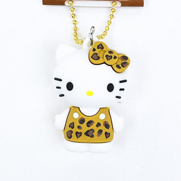 サンリオ ハローキティ ヒョウ柄シリーズ PVCマスコット ブラウン 平成レトロ 商品画像2：キャラグッズPERFECT WORLD TOKYO