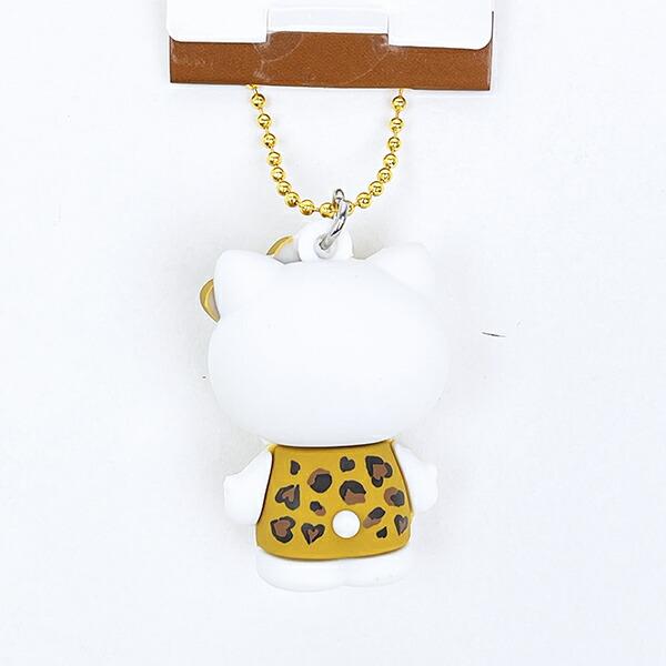 サンリオ ハローキティ ヒョウ柄シリーズ PVCマスコット ブラウン 平成レトロ 商品画像3：キャラグッズPERFECT WORLD TOKYO