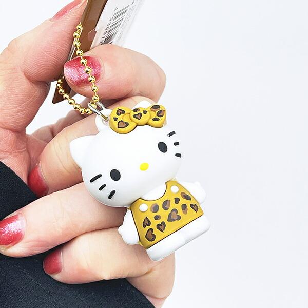 サンリオ ハローキティ ヒョウ柄シリーズ PVCマスコット ブラウン 平成レトロ 商品画像4：キャラグッズPERFECT WORLD TOKYO