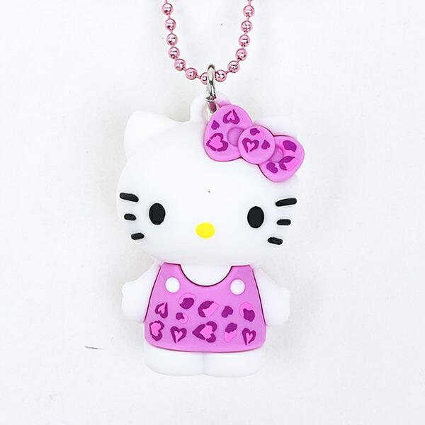 サンリオ ハローキティ ヒョウ柄シリーズ PVCマスコット ピンク 平成レトロ 商品画像2：キャラグッズPERFECT WORLD TOKYO