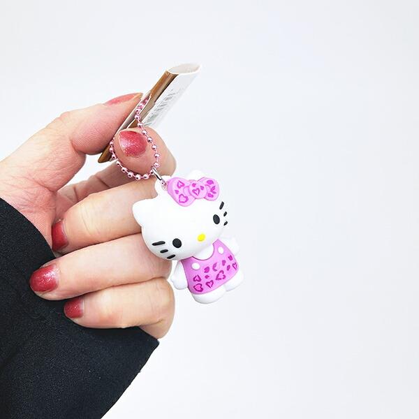 サンリオ ハローキティ ヒョウ柄シリーズ PVCマスコット ピンク 平成レトロ 商品画像4：キャラグッズPERFECT WORLD TOKYO