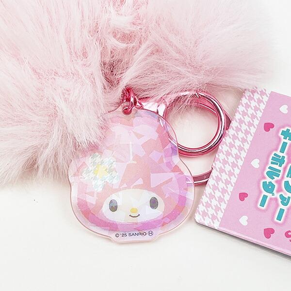 サンリオ マイメロディ ハート型ファーキーホルダー (ピンク) Sanrio 商品画像2：キャラグッズPERFECT WORLD TOKYO