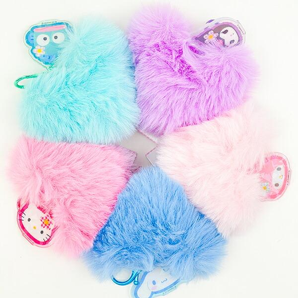 サンリオ クロミ ハート型ファーキーホルダー (パープル) Sanrio 商品画像4：キャラグッズPERFECT WORLD TOKYO
