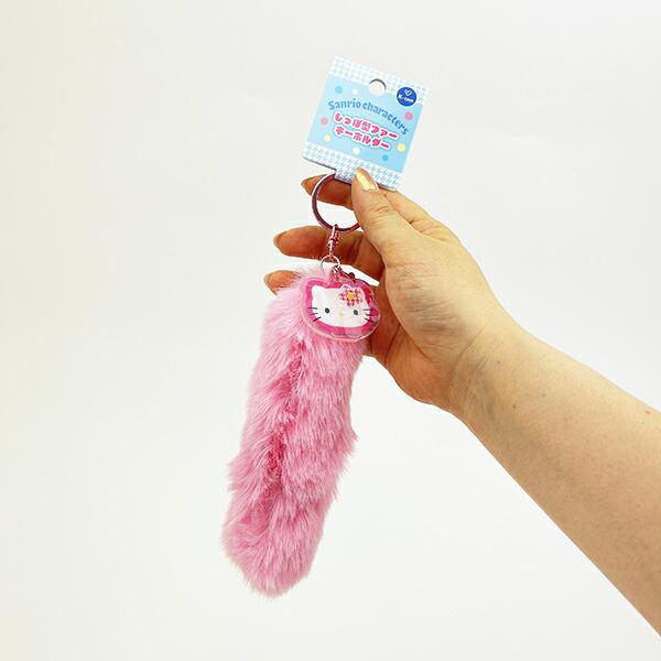 サンリオ ハローキティ  しっぽ型ファーキーホルダー (ピンク) カオハナ Sanrio 商品画像3：キャラグッズPERFECT WORLD TOKYO