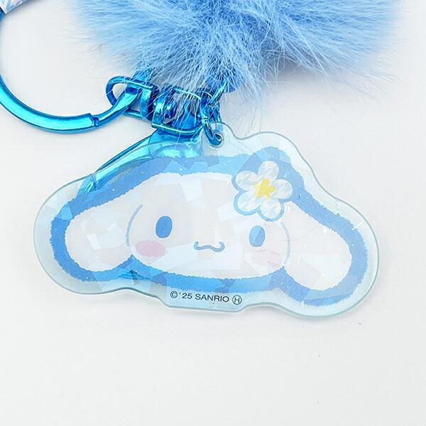 サンリオ シナモロール  しっぽ型ファーキーホルダー (ブルー) シナモン カオハナ Sanrio 商品画像2：キャラグッズPERFECT WORLD TOKYO