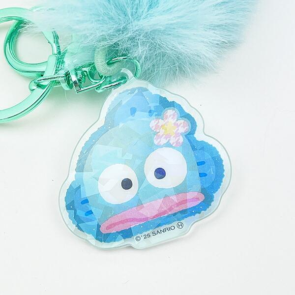 サンリオ ハンギョドン  しっぽ型ファーキーホルダー (グリーン) カオハナ Sanrio 商品画像2：キャラグッズPERFECT WORLD TOKYO