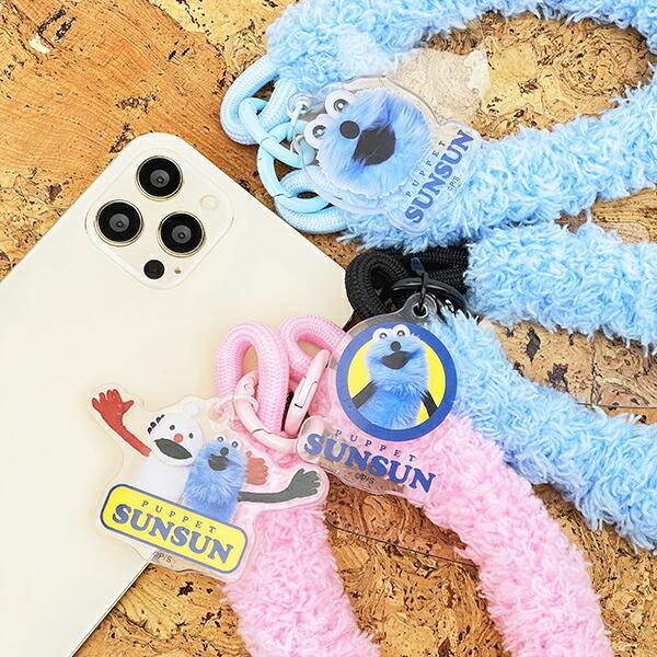 パペットスンスン スマホストラップ フェイス キーホルダー スマホ用品 商品画像4：キャラグッズPERFECT WORLD TOKYO
