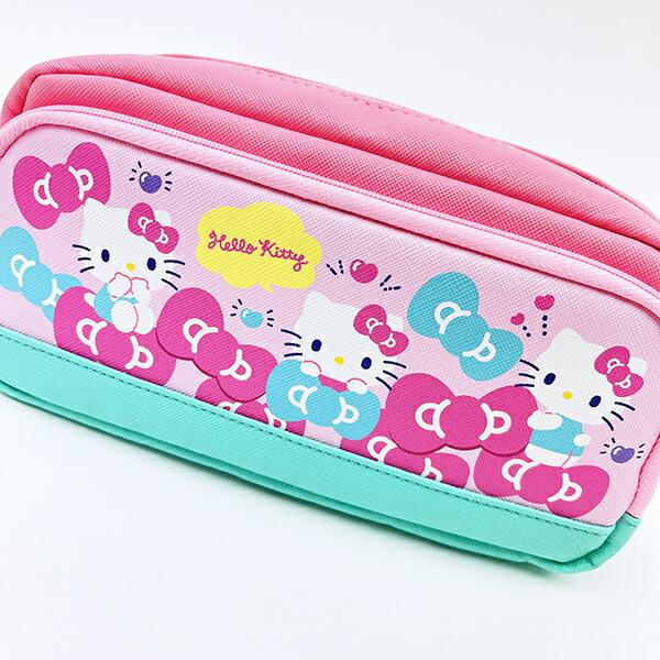 サンリオ ハローキティ 前ポケットポーチ Sanrio 商品画像2：キャラグッズPERFECT WORLD TOKYO