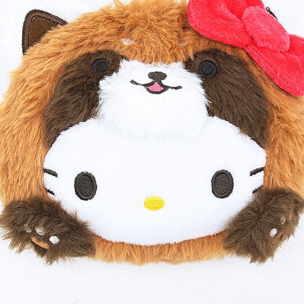 サンリオ ハローキティ (レッサーパンダ) フェイスパスケース 定期入れ バンザイシリーズ Sanrio 商品画像2：キャラグッズPERFECT WORLD TOKYO
