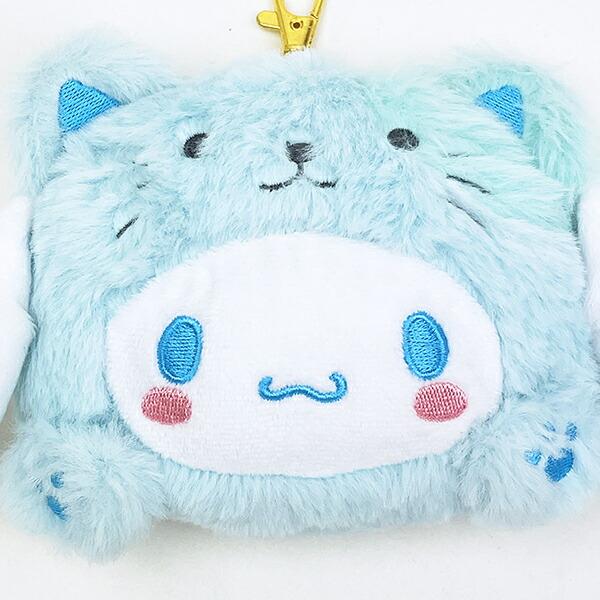 サンリオ シナモロール (ネコ) フェイスパスケース 定期入れ シナモン バンザイシリーズ Sanrio 商品画像2：キャラグッズPERFECT WORLD TOKYO