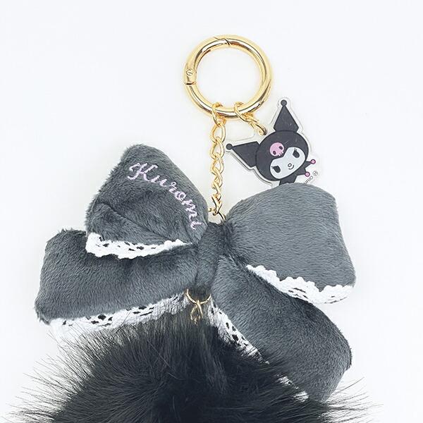 サンリオ クロミ リボンファーチャーム ブラック Sanrio 商品画像2：キャラグッズPERFECT WORLD TOKYO