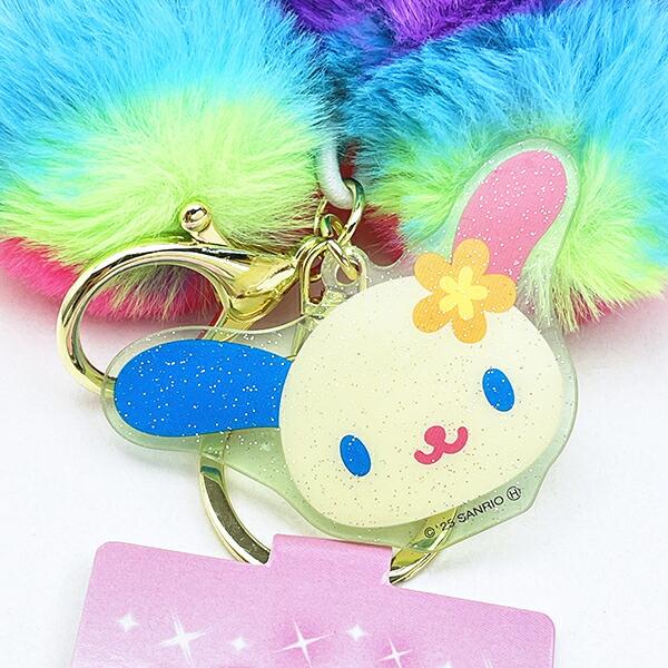 サンリオ ウサハナ ハート型ファーキーホルダー Sanrio 商品画像2：キャラグッズPERFECT WORLD TOKYO