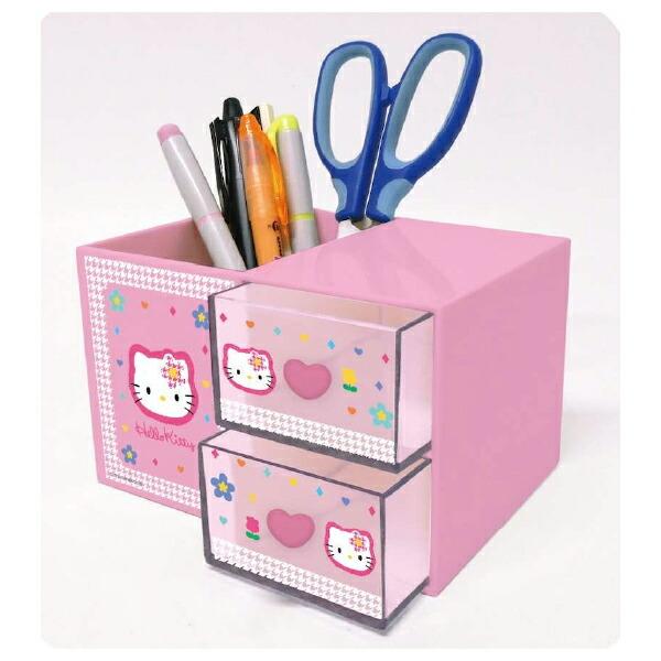 サンリオ ハローキティ ヒョウ柄 ペンスタンド付きチェスト 商品画像2：キャラグッズPERFECT WORLD TOKYO