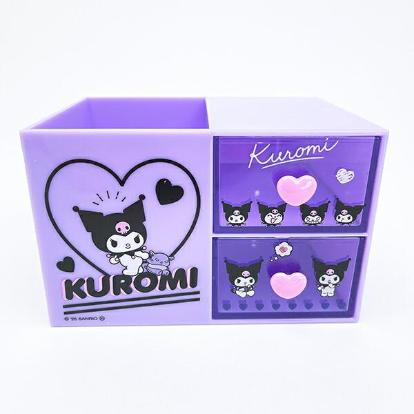 サンリオ クロミ ペンスタンド付きプラチェスト 収納 小物入れ インテリア Sanrio 商品画像2：キャラグッズPERFECT WORLD TOKYO