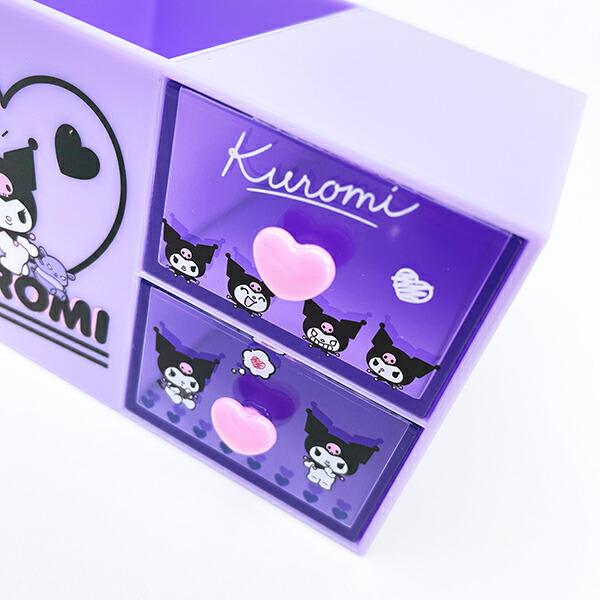 サンリオ クロミ ペンスタンド付きプラチェスト 収納 小物入れ インテリア Sanrio 商品画像3：キャラグッズPERFECT WORLD TOKYO