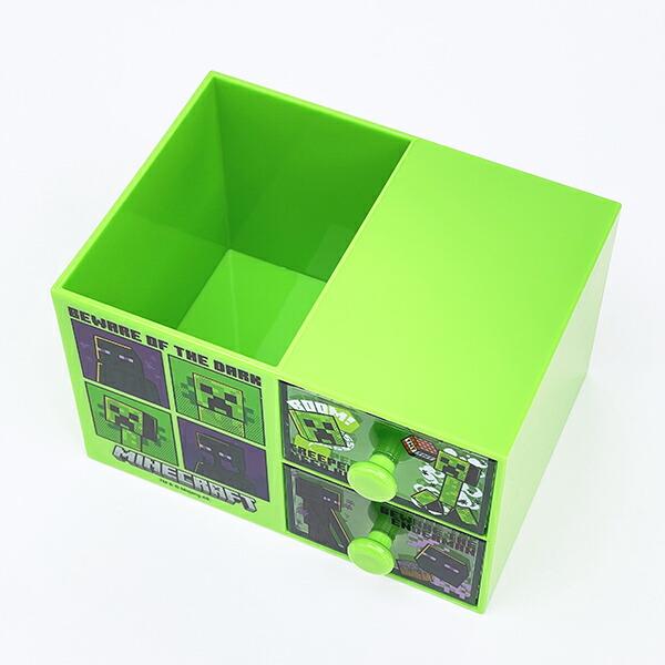 マインクラフト クリーパー＆エンダーマン ペンスタンド付きプラチェスト 収納 小物入れ インテリア Minecraft 商品画像4：キャラグッズPERFECT WORLD TOKYO