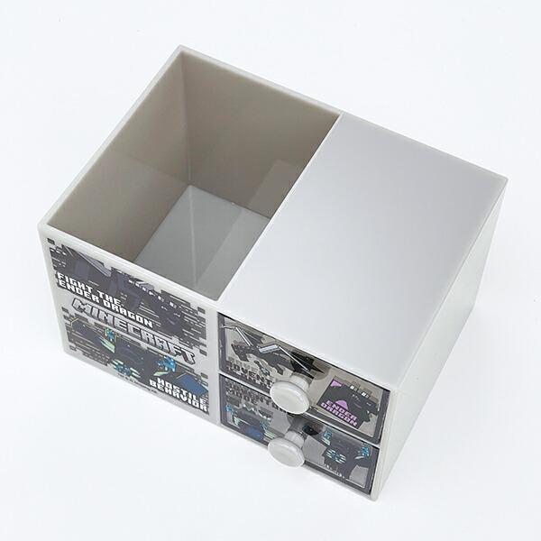 マインクラフト エンダードラゴン＆ウォーデン ペンスタンド付きプラチェスト 収納 小物入れ インテリア Minecraft 商品画像4：キャラグッズPERFECT WORLD TOKYO