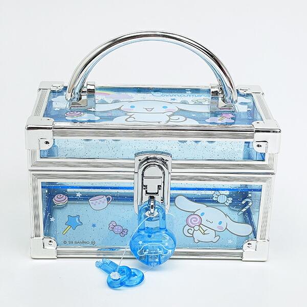 サンリオ シナモロール 鍵付きミニバニティケース 小物入れ シナモン Sanrio 商品画像2：キャラグッズPERFECT WORLD TOKYO