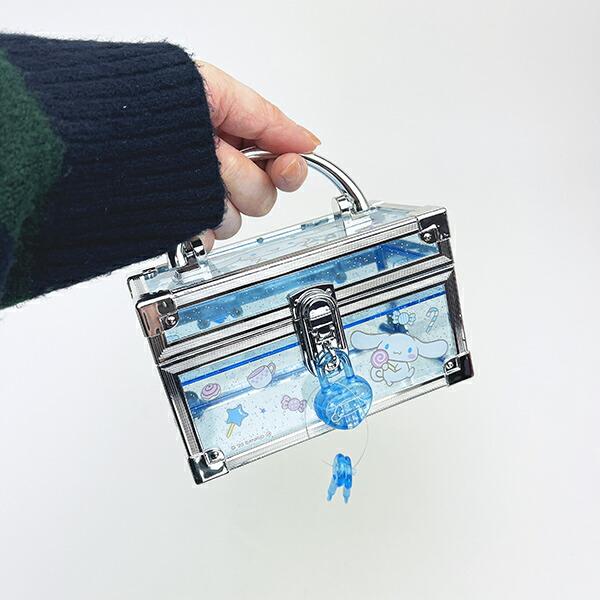 サンリオ シナモロール 鍵付きミニバニティケース 小物入れ シナモン Sanrio 商品画像7：キャラグッズPERFECT WORLD TOKYO