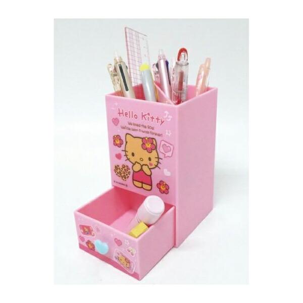 サンリオ 日焼け キティ スクエアペンスタンド 平成レトロ Sanrio 商品画像2：キャラグッズPERFECT WORLD TOKYO
