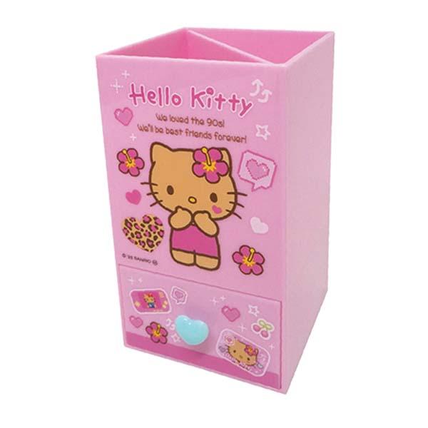 サンリオ 日焼け キティ スクエアペンスタンド 平成レトロ Sanrio