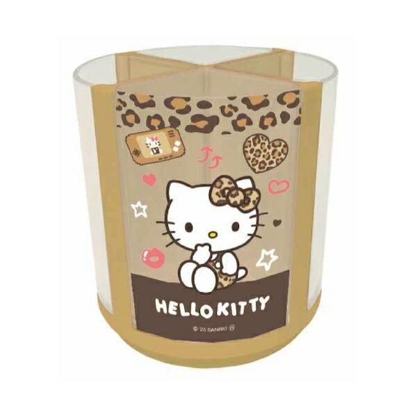 サンリオ ハローキティ 回るペンスタンド ヒョウ柄 平成レトロ Sanrio 商品画像3：キャラグッズPERFECT WORLD TOKYO