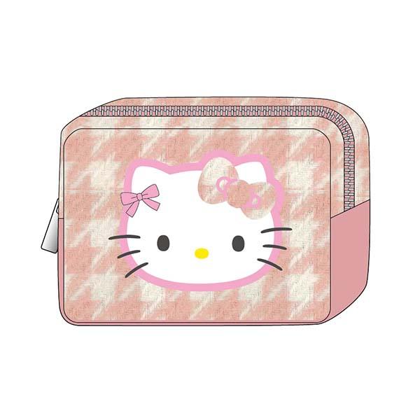 サンリオ ハローキティ 千鳥格子シリーズ マルチポーチ ピンク 平成レトロ Sa･･･