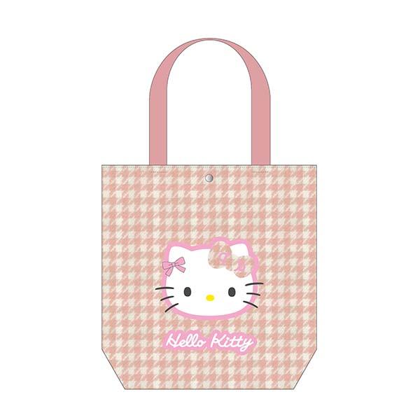 サンリオ ハローキティ 千鳥格子シリーズ お出かけトート ピンク 平成レトロ ･･･