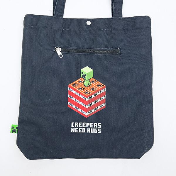 マインクラフト トートバッグ ブラック 商品画像4：キャラグッズPERFECT WORLD TOKYO