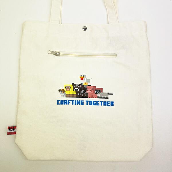 マインクラフト トートバッグ クリーム 商品画像4：キャラグッズPERFECT WORLD TOKYO