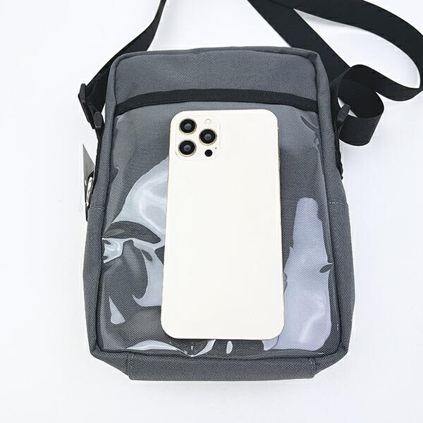 マインクラフト エンダードラゴン ポケット付きショルダーバッグ グレー 商品画像3：キャラグッズPERFECT WORLD TOKYO