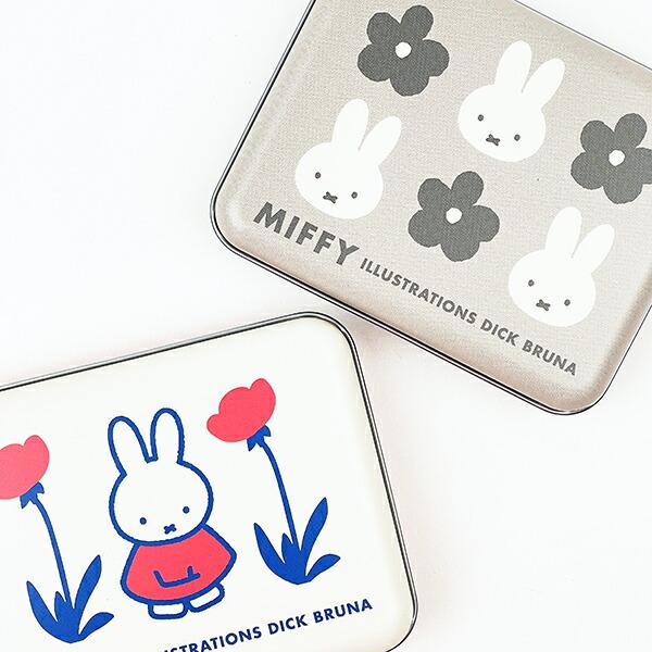 ミッフィー miffy フラワー 缶入りステッカー 文具 日本製 商品画像3：キャラグッズPERFECT WORLD TOKYO