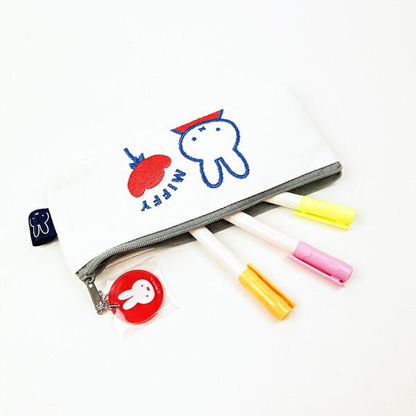 ミッフィー miffy 帆布ペンポーチ ホワイト 商品画像6：キャラグッズPERFECT WORLD TOKYO