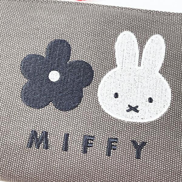 ミッフィー miffy 帆布ポーチ グレー 商品画像2：キャラグッズPERFECT WORLD TOKYO