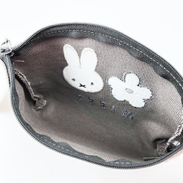 ミッフィー miffy 帆布ポーチ グレー 商品画像4：キャラグッズPERFECT WORLD TOKYO