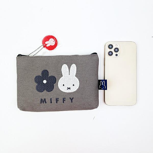 ミッフィー miffy 帆布ポーチ グレー 商品画像5：キャラグッズPERFECT WORLD TOKYO
