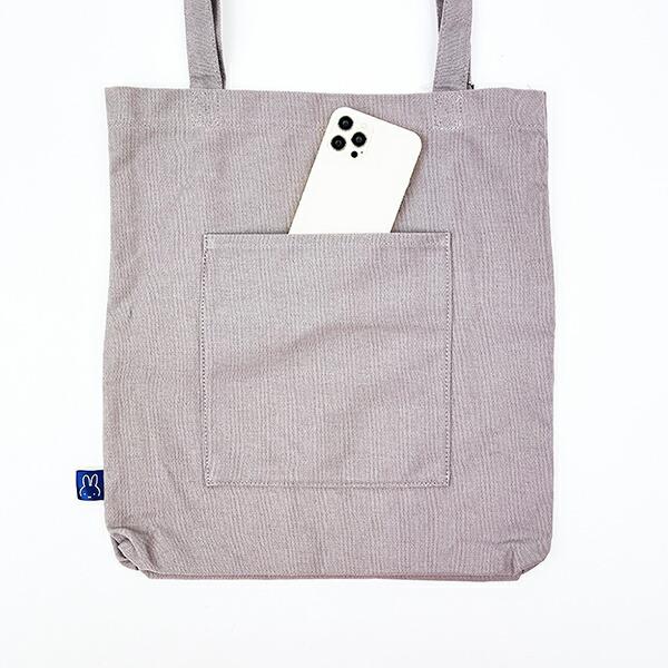 ミッフィー miffy 帆布トートバッグ グレー 商品画像4：キャラグッズPERFECT WORLD TOKYO