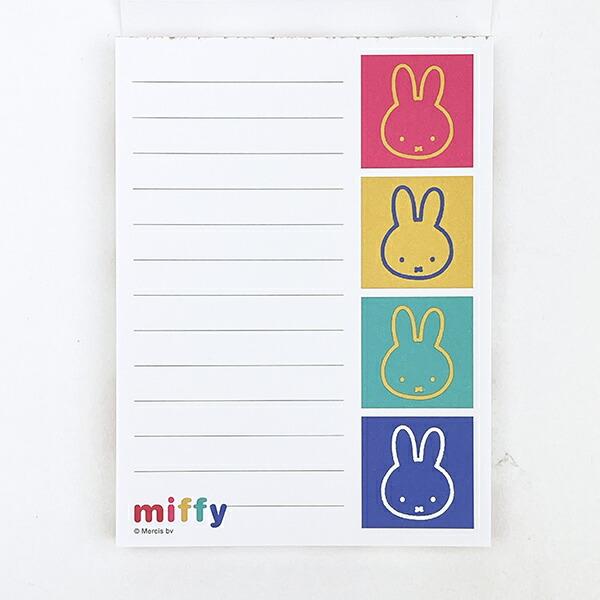 ミッフィー miffy メモパッド (フェイス) 文具 日本製 商品画像2：キャラグッズPERFECT WORLD TOKYO