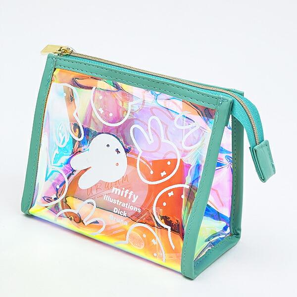 ミッフィー miffy オーロラ マチ付ポーチ (グリーン) 商品画像5：キャラグッズPERFECT WORLD TOKYO