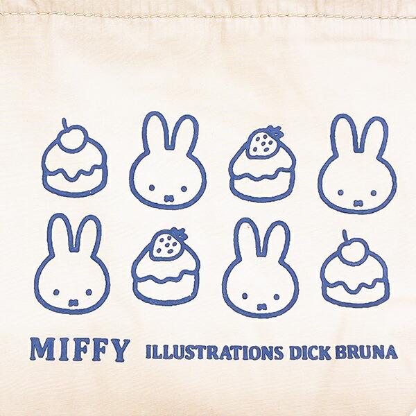 ミッフィー miffy 保冷ミニ巾着 (ブラウン×ブルー) 商品画像2：キャラグッズPERFECT WORLD TOKYO