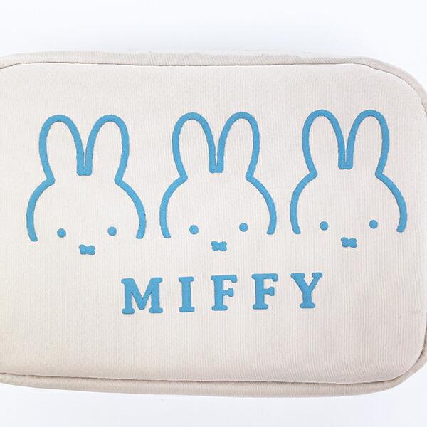 ミッフィー miffy カラビナ付ミニポーチ (ブルー) 商品画像2：キャラグッズPERFECT WORLD TOKYO