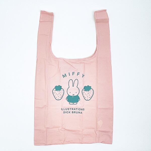 ミッフィー miffy エコバッグ (ピンク×グリーン)