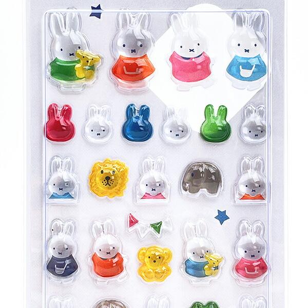 ミッフィー miffy ぽてジェムシール ネイビー 文具 日本製 商品画像2：キャラグッズPERFECT WORLD TOKYO